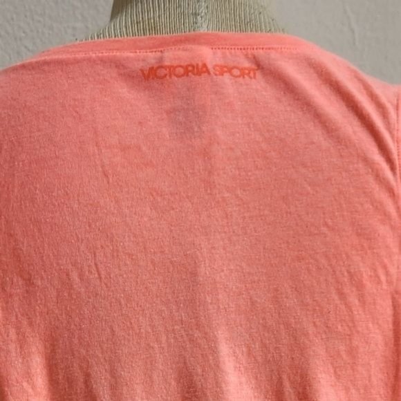 Victoria's Secret Sport Orange  Sleeveless front tie top, Size S - Picture 11 of 11